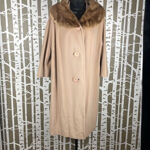 Bernhard Altmann Vintage 40s 50s Cashmere Overcoat